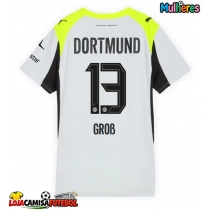 Camisa de Futebol Borussia Dortmund Pascal Gross #13 Equipamento Secundário Mulheres 2025-26 Manga Curta